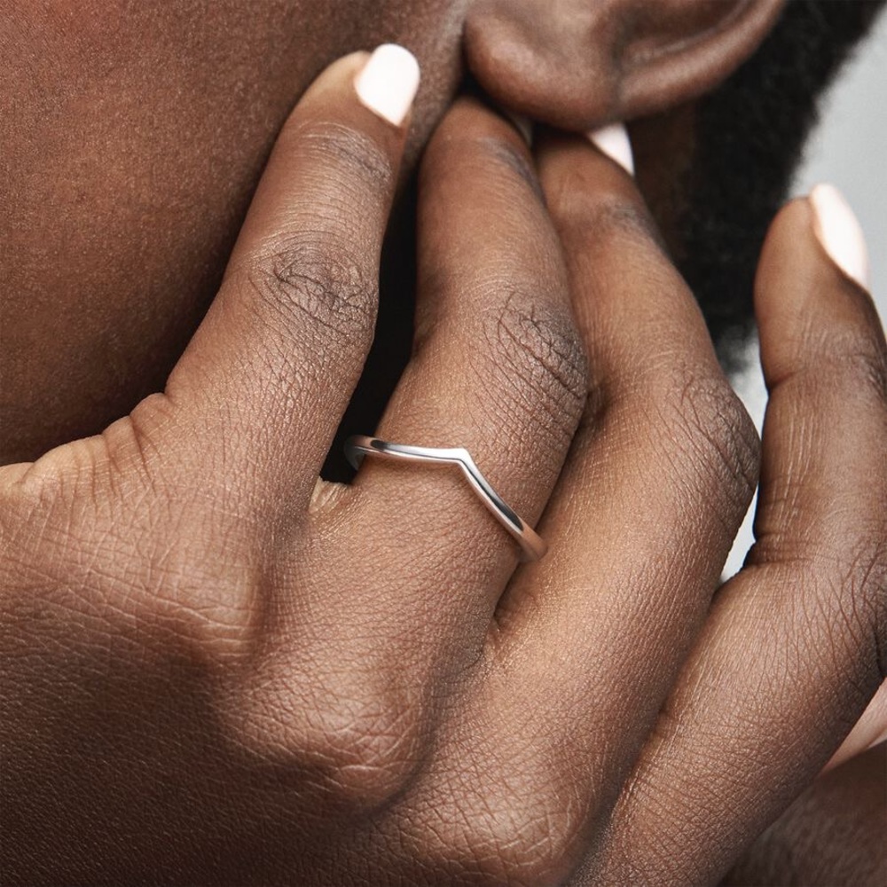 Pandora Polished Wishbone Ring